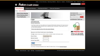 The Police Credit Union - Online Banking