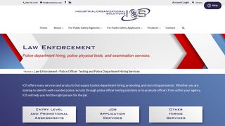 Police Officer Testing | Police Department Hiring | Law ... - IO Solutions
