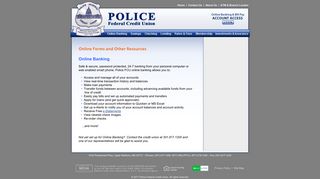 Online Banking - Police Federal Credit Union