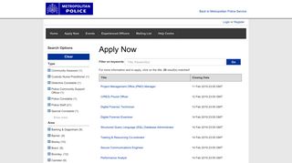 Apply Now - Police Careers (MET)