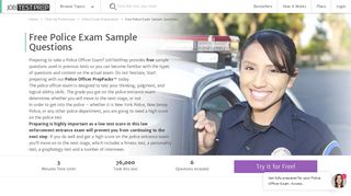 Free Police Written Exam Sample Questions - JobTestPrep