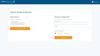 Login or Create an Account - Policybazaar.com