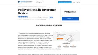 PolicyGenius Life Insurance Reviews (2018) | ConsumersAdvocate.org