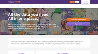PolicyMap: GIS Mapping and Geographic Information System Data