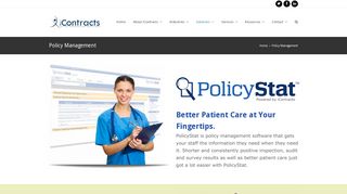 Policy Management – iContracts: Contract Management