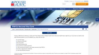 PSFCU Secured Visa Card