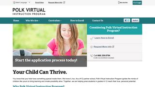 Polk Virtual Instruction Program | Your Child Can Thrive. - K12.com