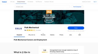 Polk Mechanical Careers and Employment | Indeed.com
