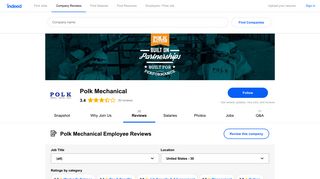 Working at Polk Mechanical: Employee Reviews | Indeed.com