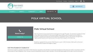 Polk Virtual School | Polk County Public Schools