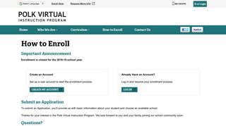 How to Enroll | Polk Virtual Instruction Program - K12.com