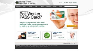 Poll Worker PASS - Orange County Registrar of Voters