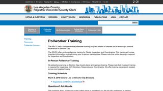 Pollworker Training - Los Angeles County Registrar-Recorder/County ...