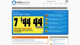 Polley AssociatesReal Estate School - PA NJ DE NY