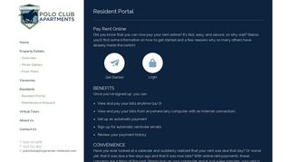 Login to Your Resident Portal at Polo Club Apartments
