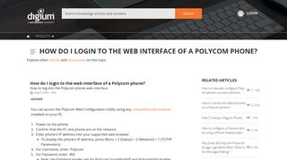How do I login to the web interface of a Polycom phone?