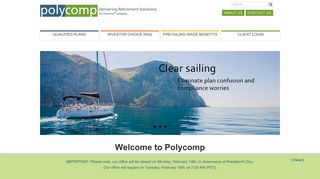 Polycomp: Self directed IRA custodian and retirement plan design