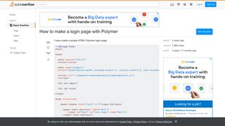 How to make a login page with Polymer - Stack Overflow