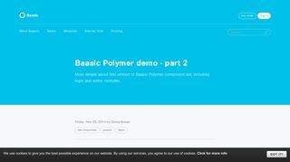 Baasic Polymer demo - part 2 | Baasic