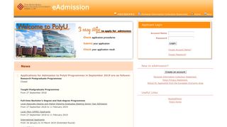 Welcome to PolyU! |eAdmission - The Hong Kong Polytechnic University
