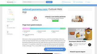Access webmail.pomeroy.com. Outlook Web App