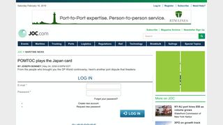 POMTOC plays the Japan card | JOC.com