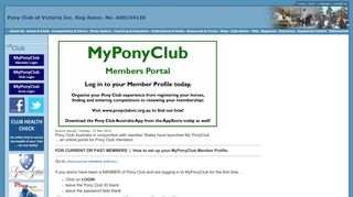 Set up your MyPonyClub Member Profile today! - PCAV