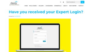 Have you received your Expert Login? | Daisy Pool Covers