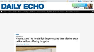 Fined £2.7m: The Poole lighting company that tried to stop online ...