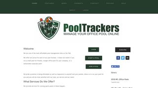 PoolTrackers - Manage Your Office Pool Online