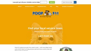 Contact Information for POOP 911 - We Scoop Dog Poop!