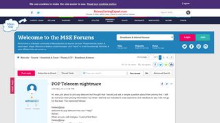 pop telecom - MoneySavingExpert.com Forums