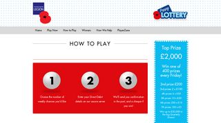 How To Play | Royal British Legion Weekly Lottery