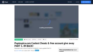 Poptropica.com Coolest Cheats & free account give away PART 1. IM ...