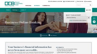 Business Online Banking - Desert Community Bank