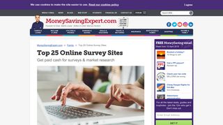 Paid surveys: do online surveys for money - MSE - Money Saving Expert