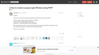 How to create a popup Login Window using PHP? - PHP - The ...