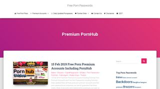 PornHub - Free Porn Passwords
