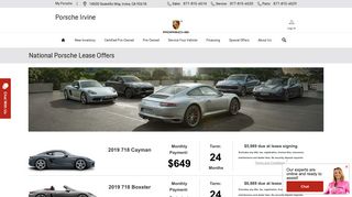 Porsche Lease Offers & Specials | Porsche Irvine