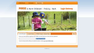 PORSE Login Gateway | Registration - PORSE Manual