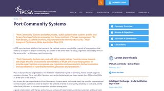 PCS / Port Community Systems - IPCSA International