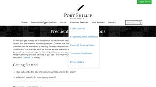 Frequently Asked Questions - Port Phillip Publishing