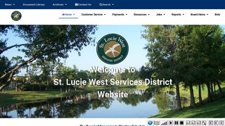 St. Lucie West Services District: Home
