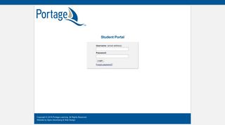 Please Log In - Portage Learning