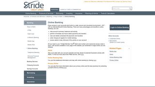 Stride Credit Union - Online Banking