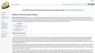 Aperture Science Login Screens - Portal 2 ARG Wiki - Valve ARG ...