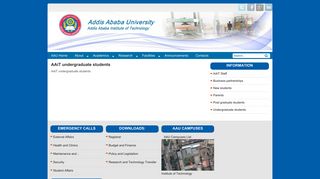 AAiT undergraduate students | Addis Ababa Institute of Technology