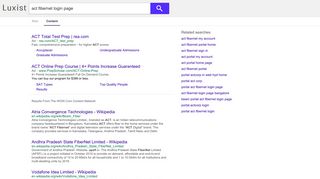 act fibernet login page - Luxist - Content Results