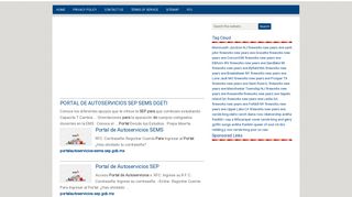 Portal De Autoservicios Sep Sems Dgeti SEMS 2018