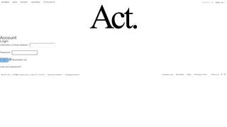 Account | Act Series